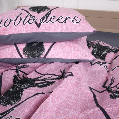 Наволочка MirSon Ranforce Elite 17-0516 Noble deers pink