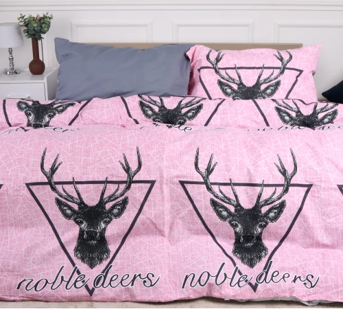 Простирадло MirSon Ranforce Elite 17-0516 Noble deers pink - 2