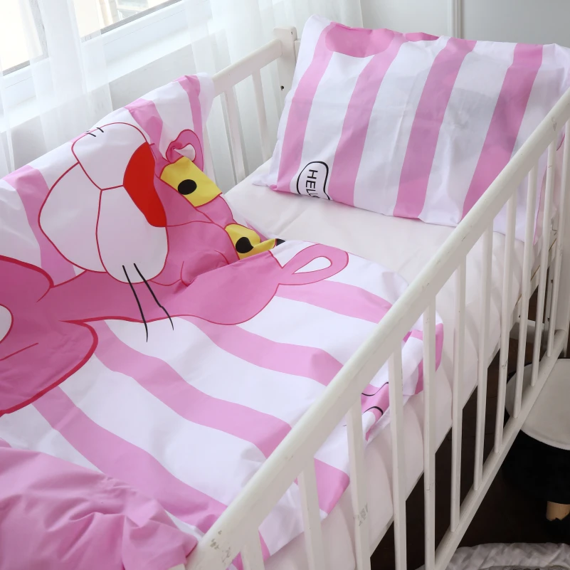 Комплект постільної білизни Дитячий Бязь Kids Time 17-0110 Pink Pantere