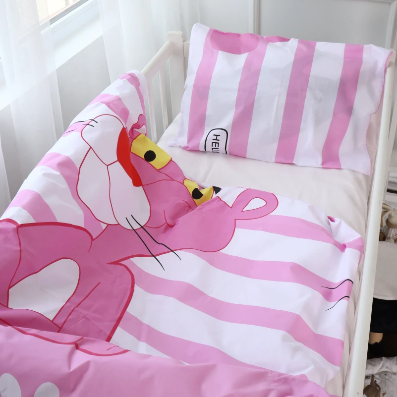 Комплект постільної білизни Дитячий Бязь Kids Time 17-0110 Pink Pantere - 4