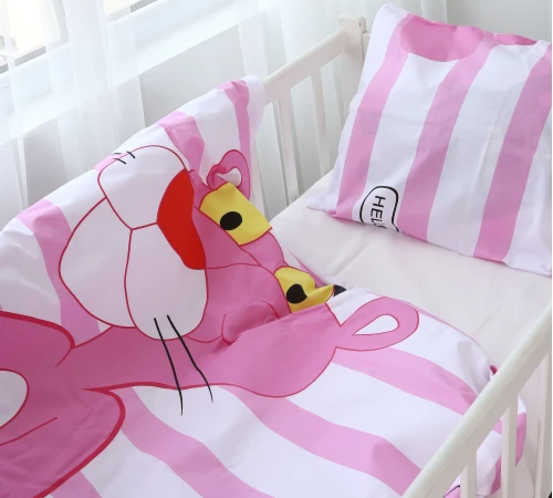 Простынь Детская Бязь Kids Time 17-0110 Pink Pantere