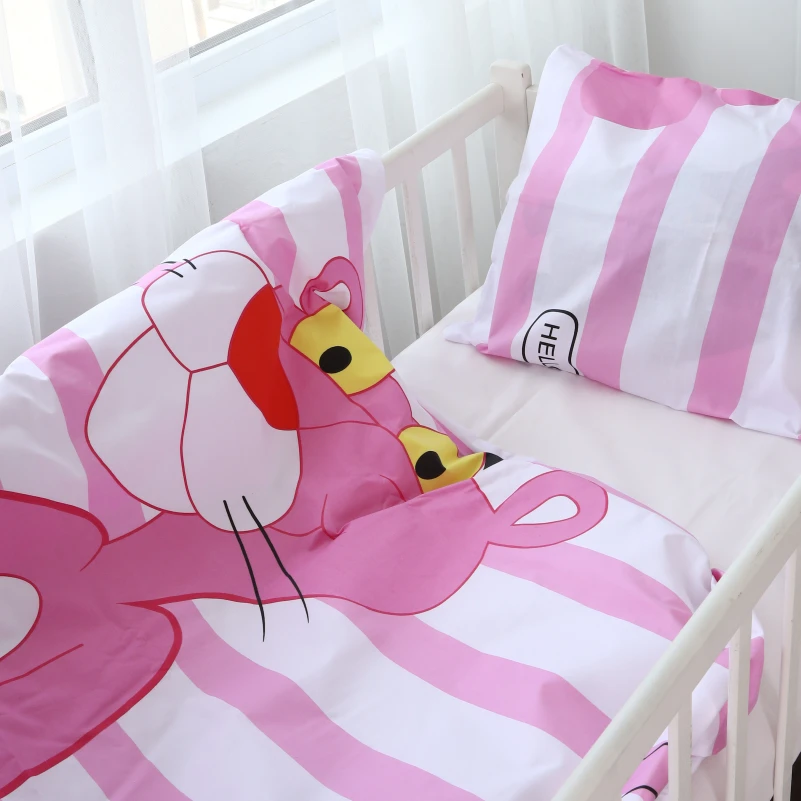 Комплект постільної білизни Дитячий Бязь Kids Time 17-0110 Pink Pantere - 5