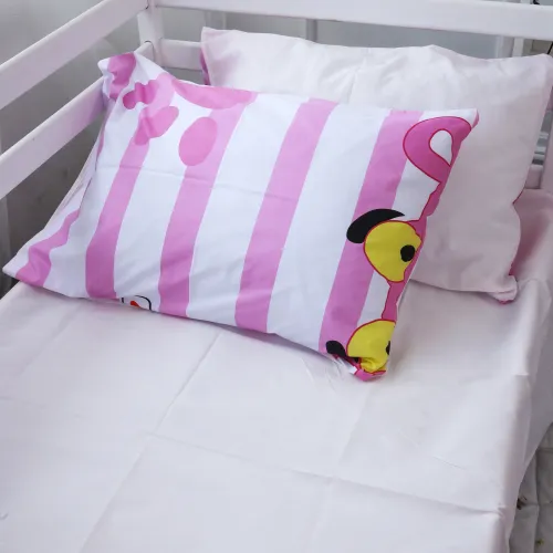 Простынь на резинке (бязь) Kids Time - высота 10 см 17-0110 Pink Pantere - 4