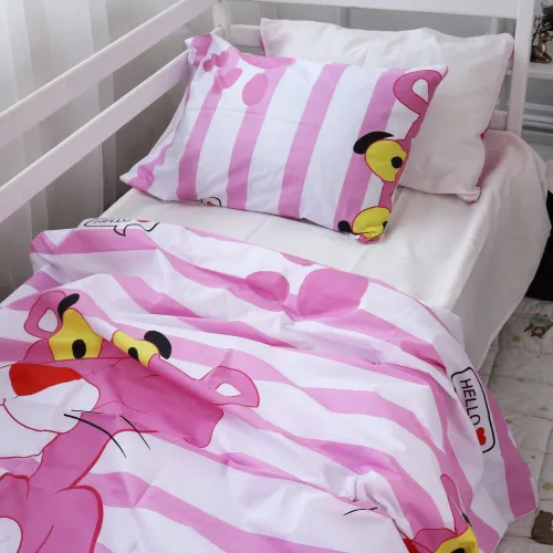 Простынь на резинке (бязь) Kids Time - высота 10 см 17-0110 Pink Pantere - 3