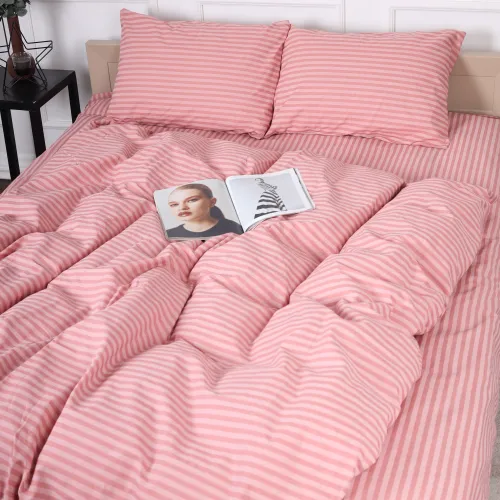 Наволочка Бязь 17-0607 Stripe Pink - 3