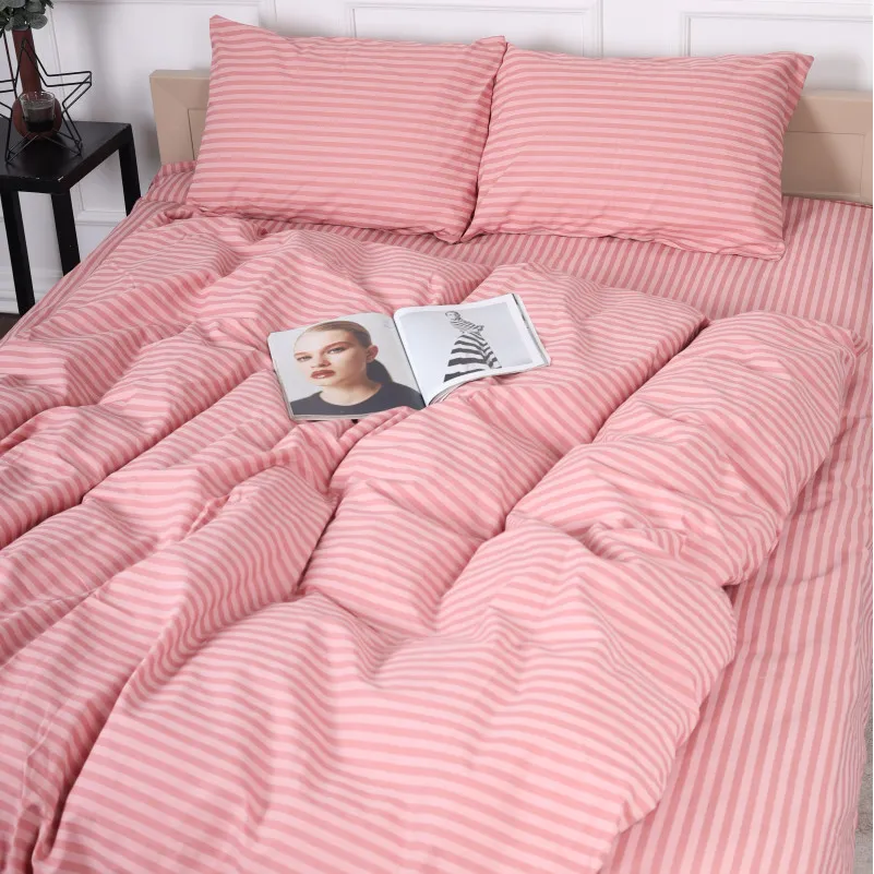 Наволочка Бязь 17-0607 Stripe Pink - 2