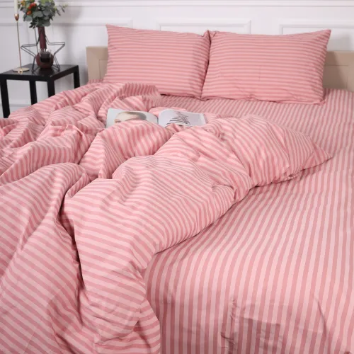 Наволочка Бязь 17-0607 Stripe Pink - 2