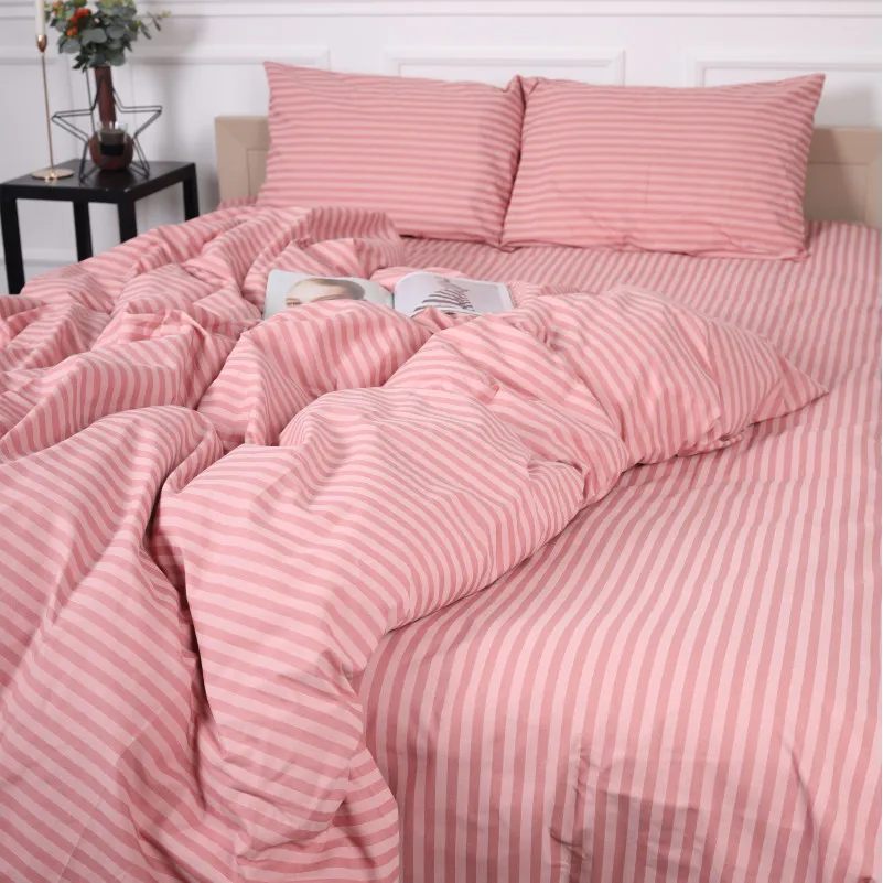 Постельное белье Бязь 17-0607 Stripe Pink - 4