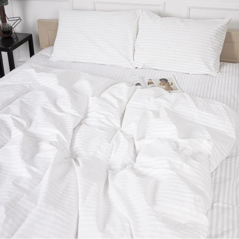 Простирадло Бязь 17-0605 Stripe White - 1