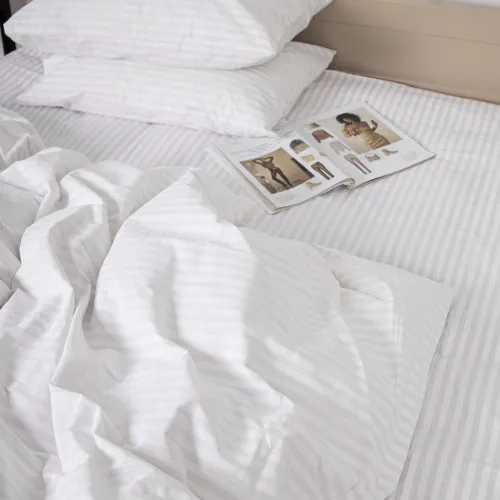 Постільна білизна Бязь 17-0605 Stripe White - 2