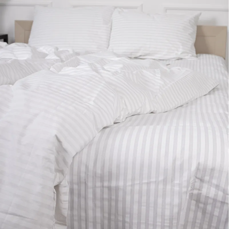 Пододеяльник Бязь 17-0605 Stripe White - 3