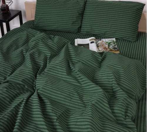 Постільна білизна Бязь 17-0612 Stripe Emerald