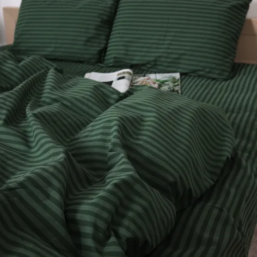 Постельное белье Бязь 17-0612 Stripe Emerald - 3