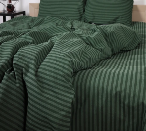 Підковдра Бязь 17-0612 Stripe Emerald - 2