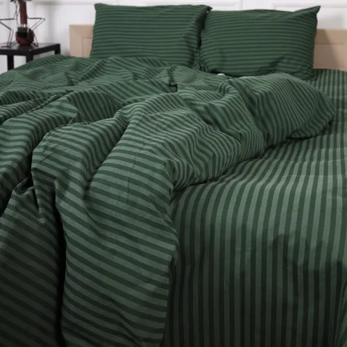 Пододеяльник Бязь 17-0612 Stripe Emerald - 2