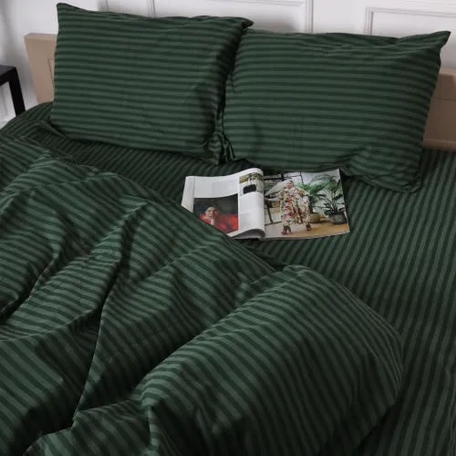 Наволочка Бязь 17-0612 Stripe Emerald - 5