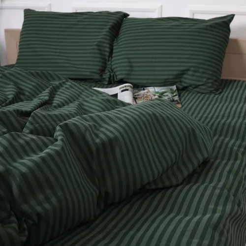Постельное белье Бязь 17-0612 Stripe Emerald - 5