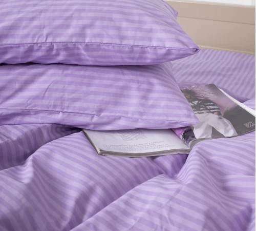 Наволочка Бязь 17-0618 Stripe Purple