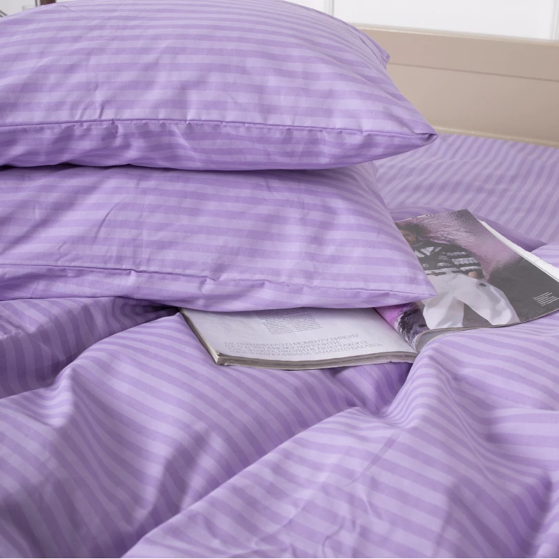 Наволочка Бязь 17-0618 Stripe Purple