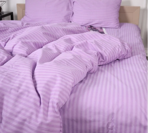 Підковдра Бязь 17-0618 Stripe Purple - 2