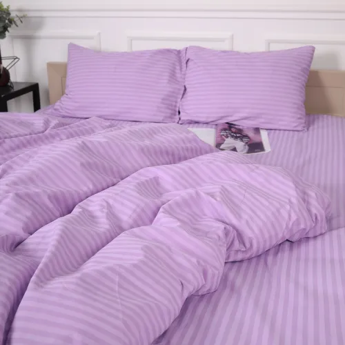 Постільна білизна Бязь 17-0618 Stripe Purple - 3