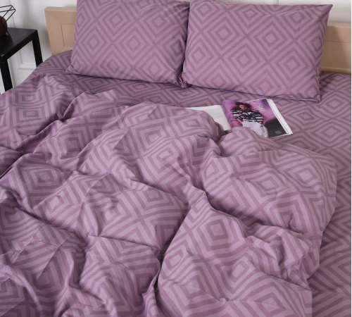Підковдра Бязь 17-0626 Geometry Purple