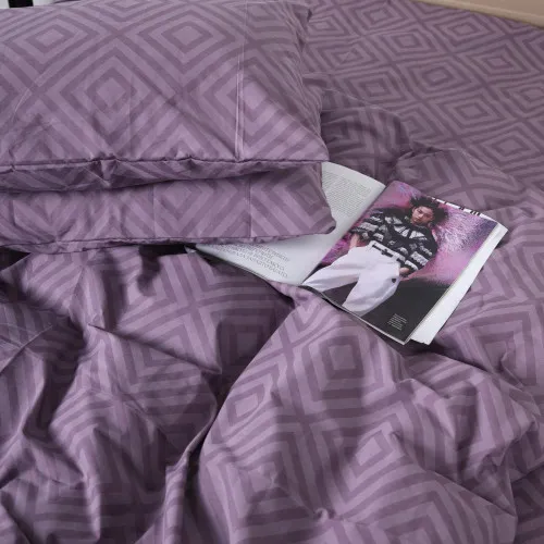 Простынь Бязь 17-0626 Geometry Purple - 2