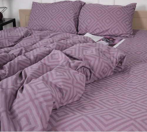 Підковдра Бязь 17-0626 Geometry Purple - 2