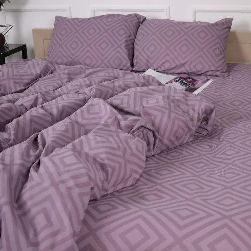 Пододеяльник Бязь 17-0626 Geometry Purple - 2