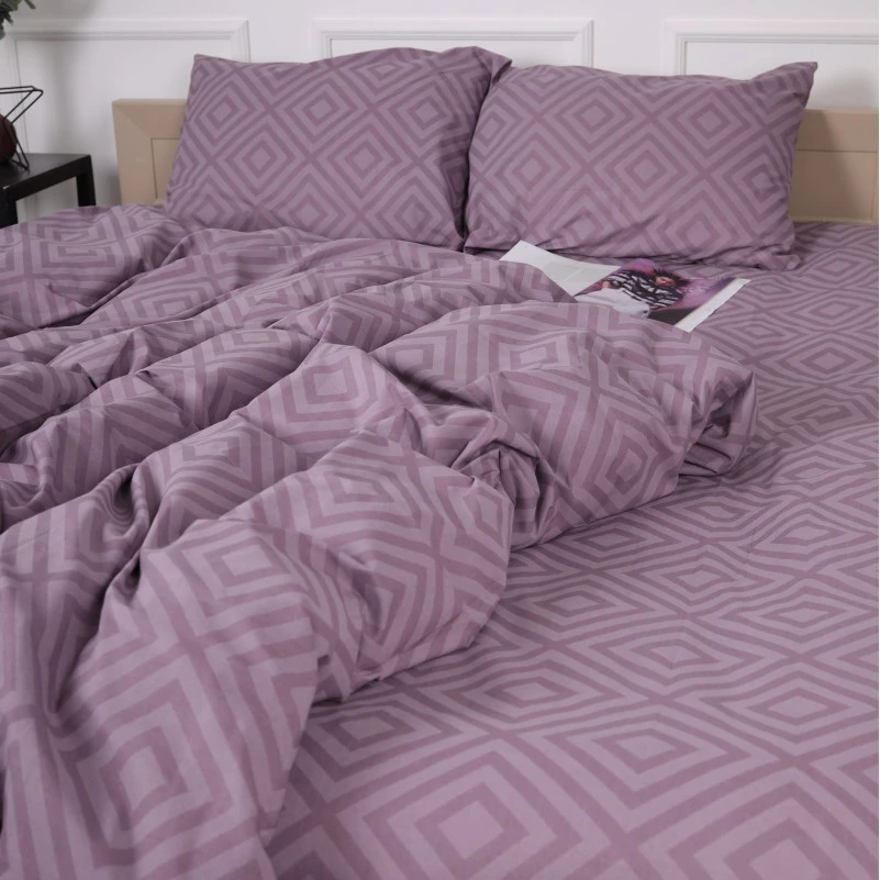 Підковдра Бязь 17-0626 Geometry Purple - 1