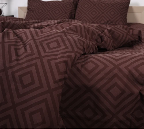 Підковдра Бязь 17-0624 Geometry Brown - 2