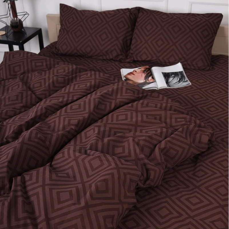 Підковдра Бязь 17-0624 Geometry Brown