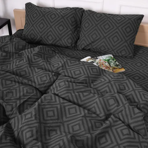 Постельное белье Бязь 17-0625 Geometry Graphite - 2