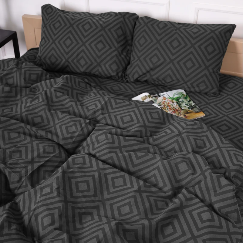 Підковдра Бязь 17-0625 Geometry Graphite