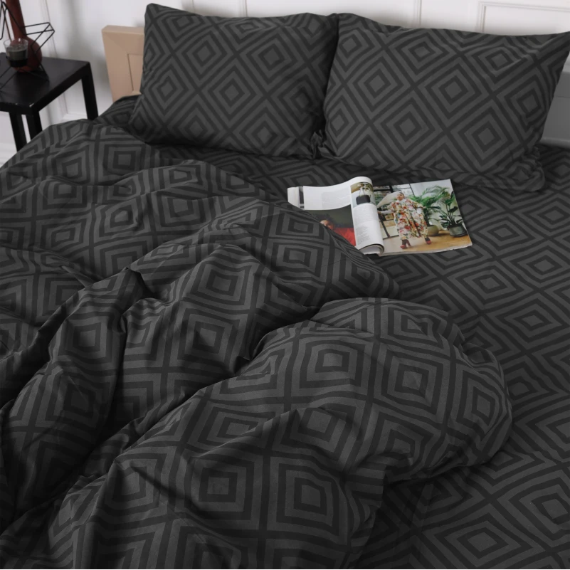 Підковдра Бязь 17-0625 Geometry Graphite - 4