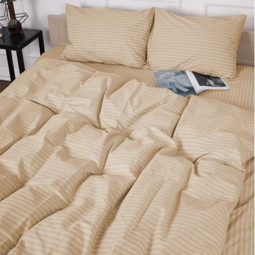 Постільна білизна Бязь 17-0602 Stripe Creamy