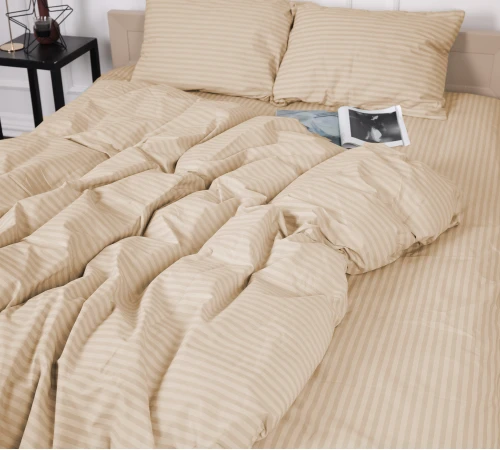 Підковдра Бязь 17-0602 Stripe Creamy