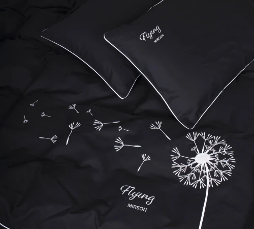 Комплект постільної білизни Ranforce Elite 16-9000 Black Stone "Flying"