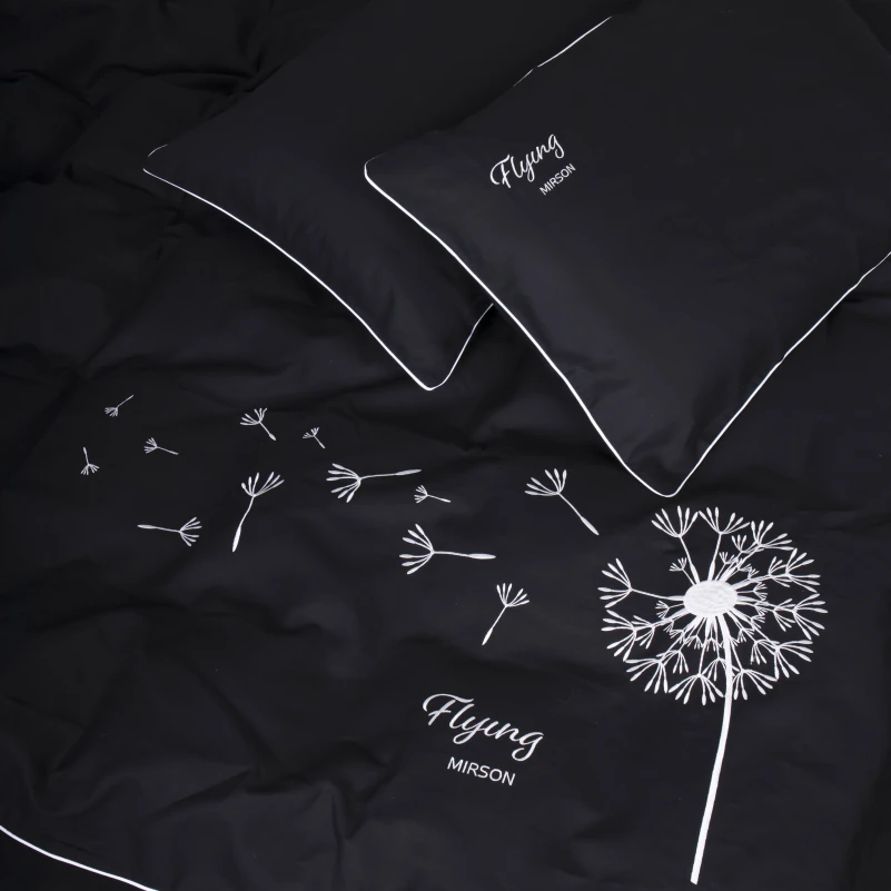 Комплект постільної білизни Ranforce Elite 16-9000 Black Stone "Flying"