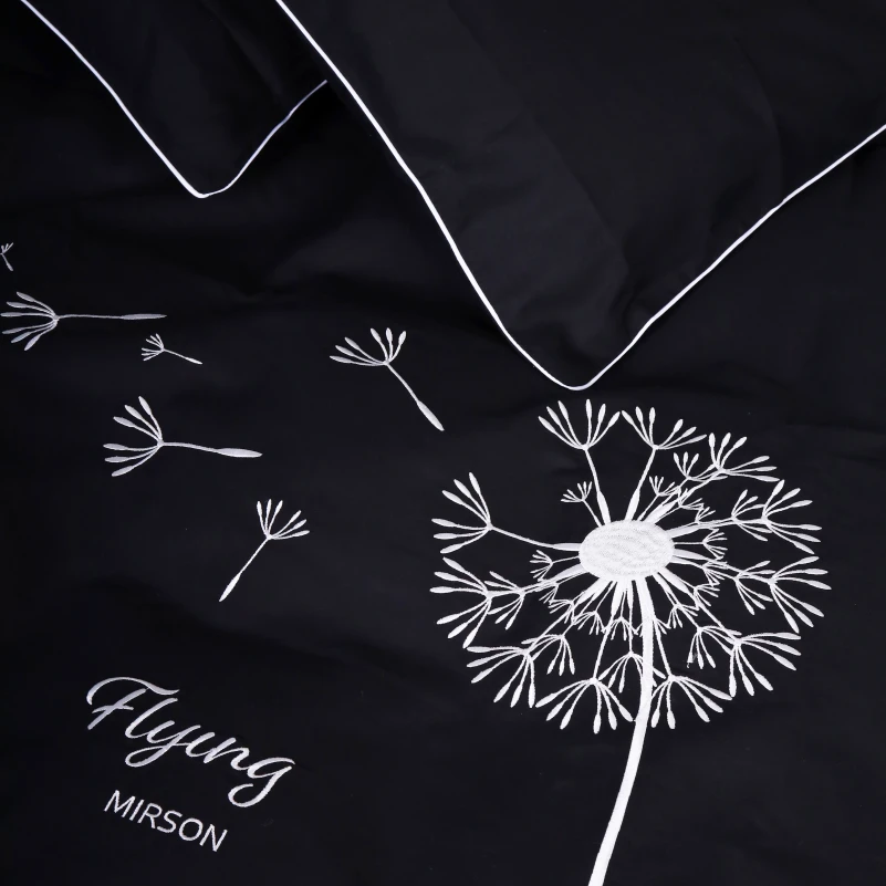 Комплект постільної білизни Ranforce Elite 16-9000 Black Stone "Flying" - 1
