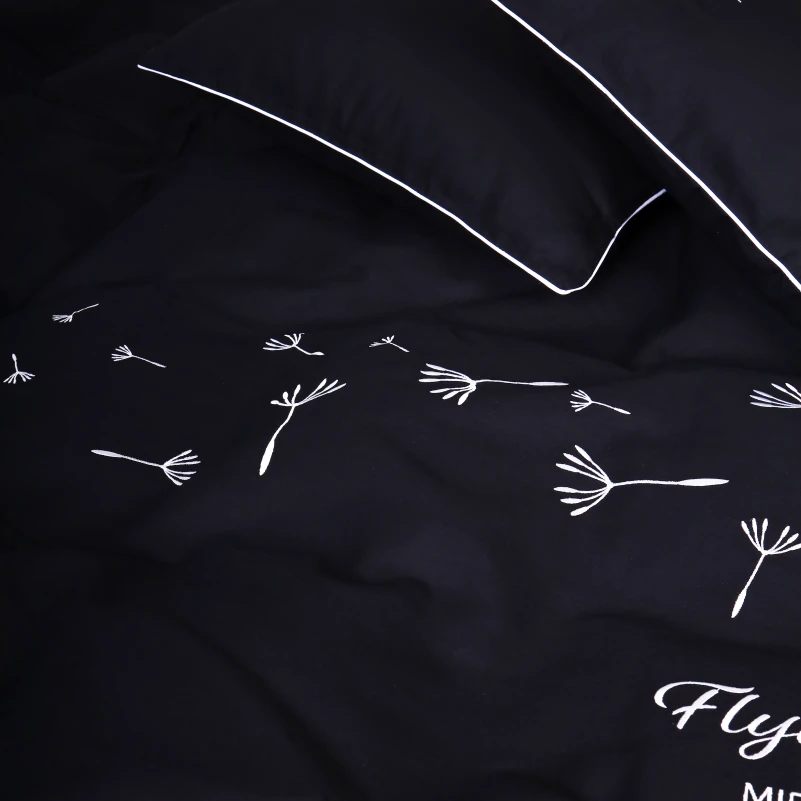 Комплект постільної білизни Ranforce Elite 16-9000 Black Stone "Flying" - 4