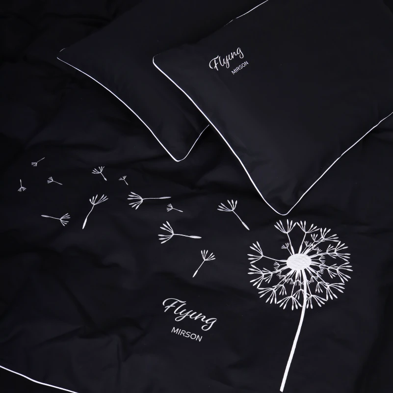 Комплект постільної білизни Ranforce Elite 16-9000 Black Stone "Flying" - 5