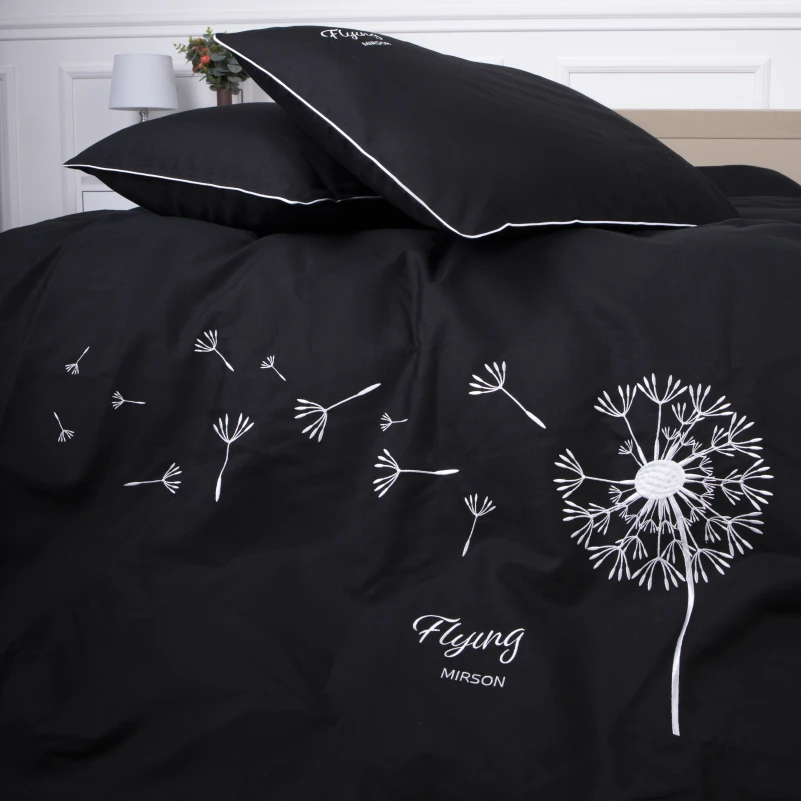 Комплект постільної білизни Ranforce Elite 16-9000 Black Stone "Flying" - 7