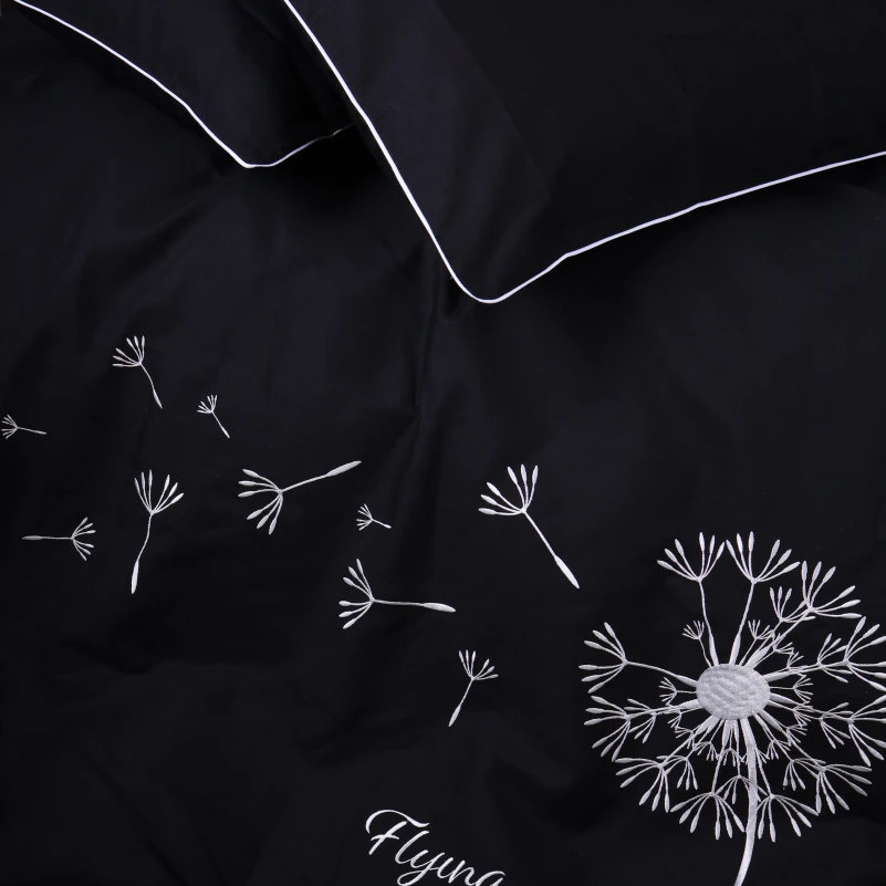 Комплект постільної білизни Ranforce Elite 16-9000 Black Stone "Flying" - 8