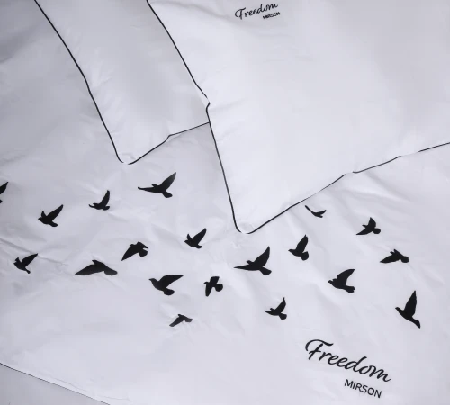 Комплект постільної білизни Ranforce Elite 11-2107 White "Freedom"