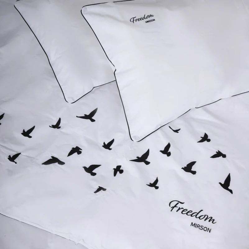 Комплект постільної білизни Ranforce Elite 11-2107 White "Freedom"