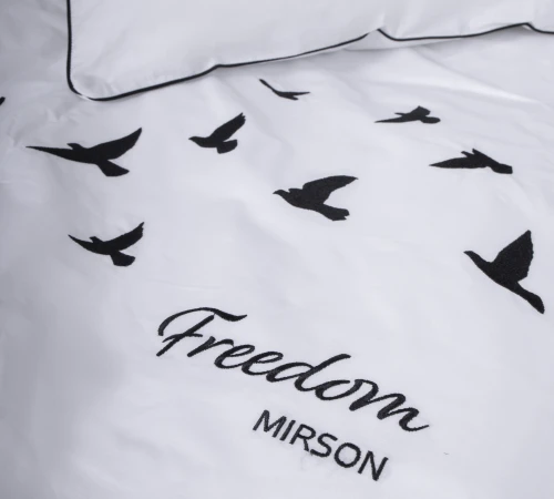 Комплект постільної білизни Ranforce Elite 11-2107 White "Freedom" - 2