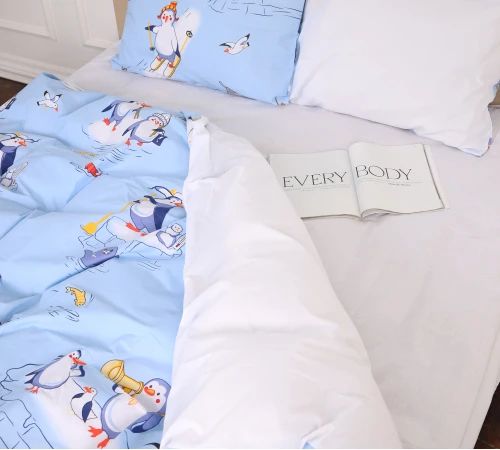 Підковдра Бязь 17-0619 Funny penguins - 2