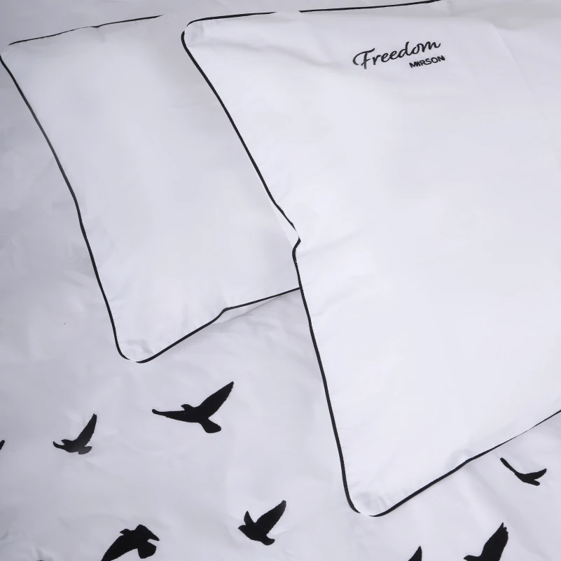 Комплект постільної білизни Ranforce Elite 11-2107 White "Freedom" - 2