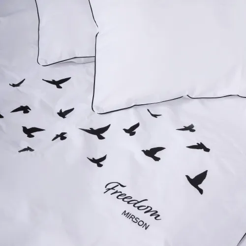 Комплект постільної білизни Ranforce Elite 11-2107 White "Freedom" - 4